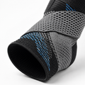 Adjustable ankle compression brace with breathable mesh support
